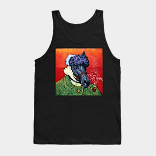 Seattle Slew Portrait with Bandaged Ear and Pipe Tank Top